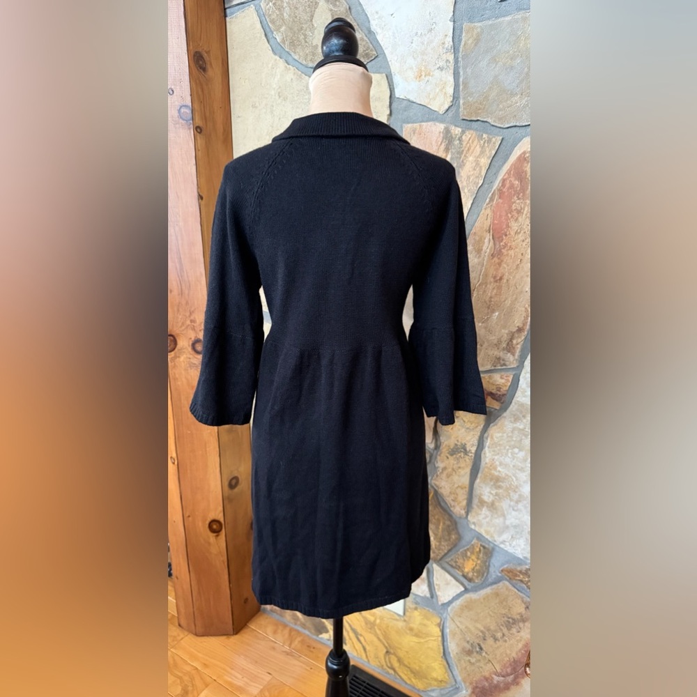 NWT Wool Blend Sweater Dress Coat w/Removable Faux Fur Collar (L) - Picture 6 of 17